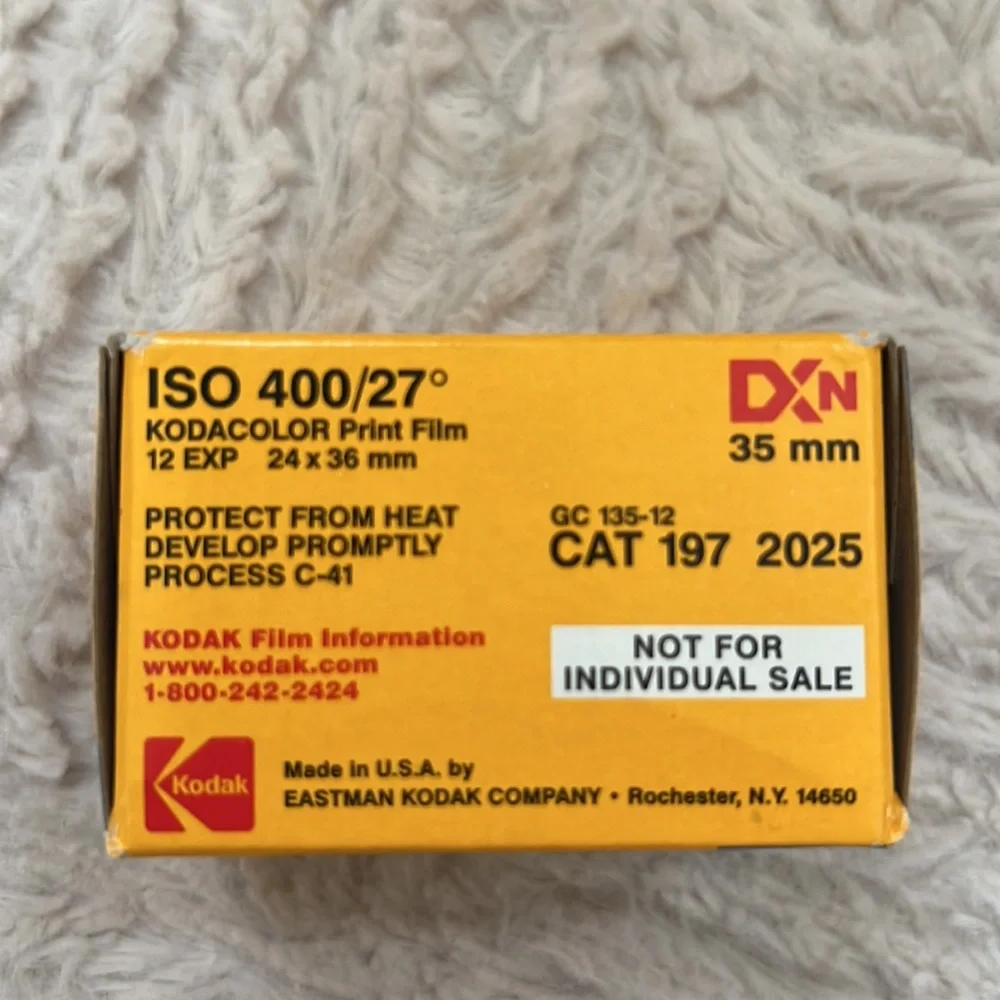 Kodak Gold Max 400 12 exp. film - new in box, vintage expired